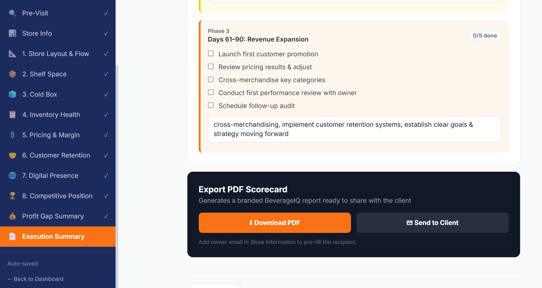 90-Day Plan Phase 3 & Export